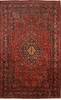 Mashad Red Hand Knotted 101 X 163  Area Rug 250-30426 Thumb 0