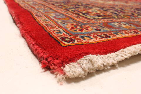 Mashad Red Hand Knotted 111 X 160  Area Rug 250-30428 Image 11
