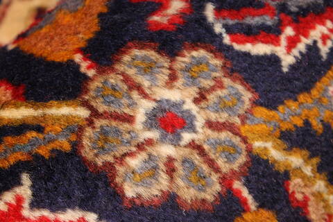Mashad Red Hand Knotted 111 X 160  Area Rug 250-30428 Image 3