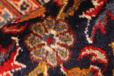 Mashad Red Hand Knotted 111 X 160  Area Rug 250-30428 Image 4