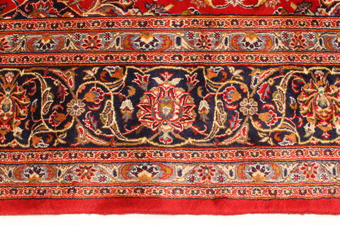 Mashad Red Hand Knotted 111 X 160  Area Rug 250-30428 Image 8