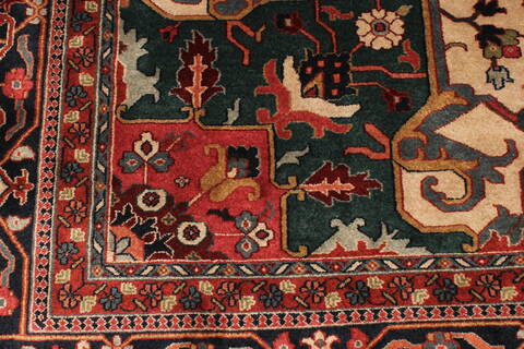 Agra Red Hand Knotted 121 X 151  Area Rug 250-30429 Image 2