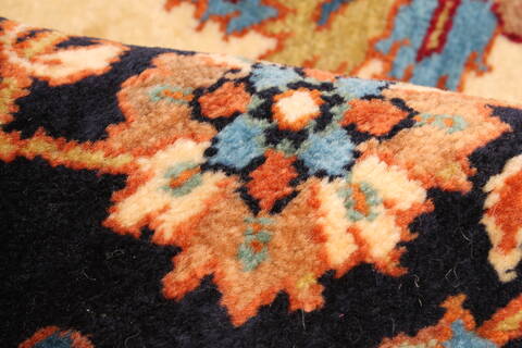 Heriz Beige Square Hand Knotted 125 X 1210  Area Rug 250-30430 Image 12