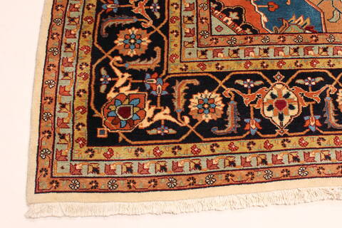 Heriz Beige Square Hand Knotted 125 X 1210  Area Rug 250-30430 Image 13