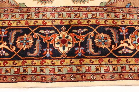 Heriz Beige Square Hand Knotted 125 X 1210  Area Rug 250-30430 Image 1