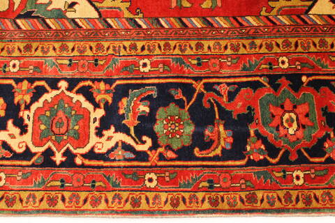 Heriz Red Hand Knotted 114 X 1411  Area Rug 250-30431 Image 2
