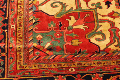 Heriz Red Hand Knotted 114 X 1411  Area Rug 250-30431 Image 3