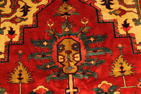 Heriz Red Hand Knotted 114 X 1411  Area Rug 250-30431 Image 4