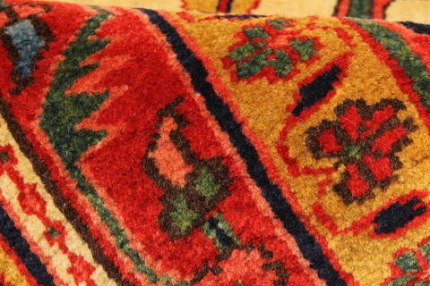 Heriz Red Hand Knotted 112 X 146  Area Rug 250-30433 Image 10