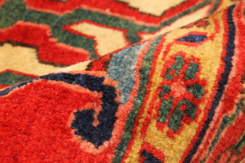 Heriz Red Hand Knotted 112 X 146  Area Rug 250-30433 Image 11