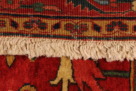 Heriz Red Hand Knotted 112 X 146  Area Rug 250-30433 Image 5