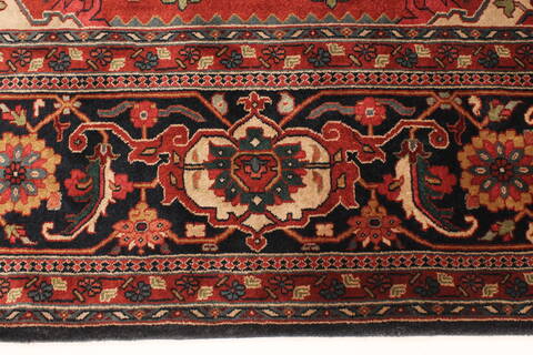 Agra Red Hand Knotted 111 X 153  Area Rug 250-30434 Image 1