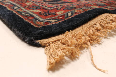 Agra Red Hand Knotted 111 X 153  Area Rug 250-30434 Image 3