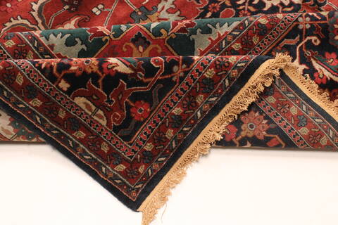 Agra Red Hand Knotted 111 X 153  Area Rug 250-30434 Image 6