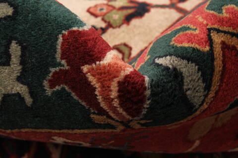 Agra Red Hand Knotted 111 X 153  Area Rug 250-30434 Image 8