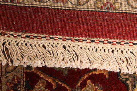 Agra Beige Hand Knotted 120 X 152  Area Rug 250-30435 Image 11