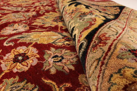 Agra Beige Hand Knotted 120 X 152  Area Rug 250-30435 Image 2