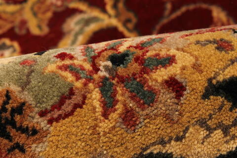 Agra Beige Hand Knotted 120 X 152  Area Rug 250-30435 Image 5