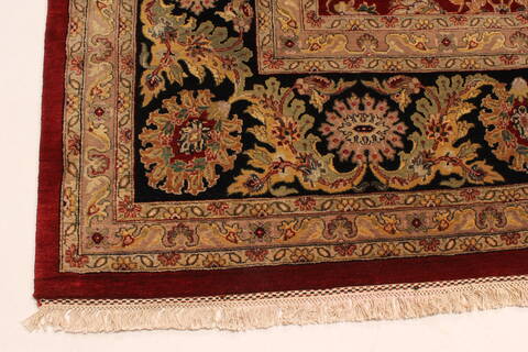 Agra Beige Hand Knotted 120 X 152  Area Rug 250-30435 Image 6