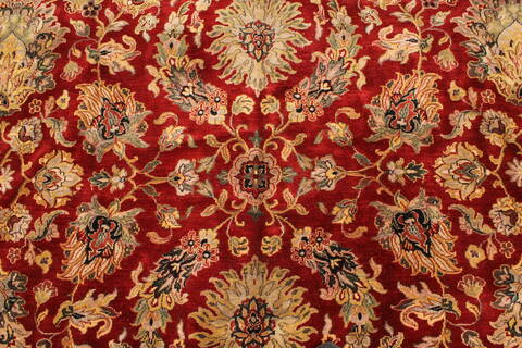 Agra Beige Hand Knotted 120 X 152  Area Rug 250-30435 Image 7