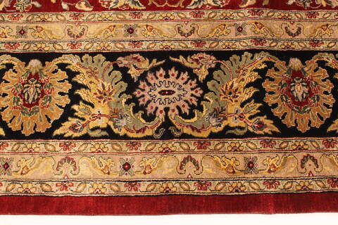 Agra Beige Hand Knotted 120 X 152  Area Rug 250-30435 Image 8
