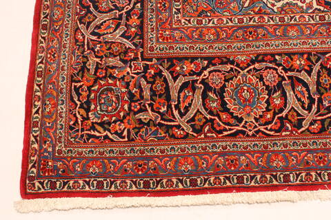 Kashan Red Hand Knotted 1010 X 1510  Area Rug 250-30437 Image 12