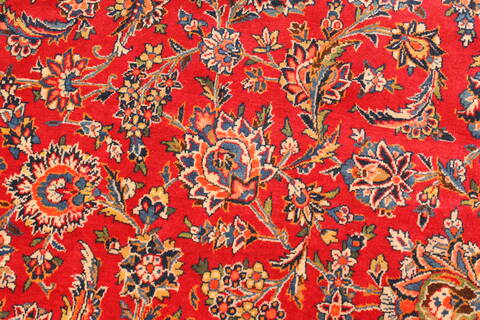 Kashan Red Hand Knotted 1010 X 1510  Area Rug 250-30437 Image 3