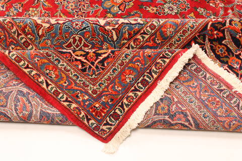 Kashan Red Hand Knotted 1010 X 1510  Area Rug 250-30437 Image 7