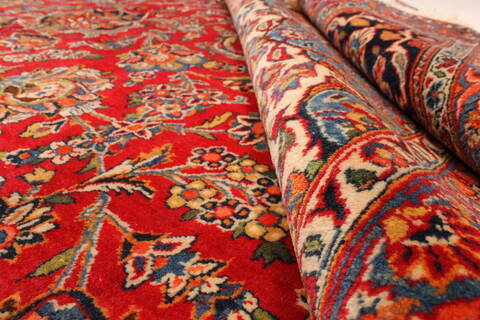 Kashan Red Hand Knotted 1010 X 1510  Area Rug 250-30437 Image 8