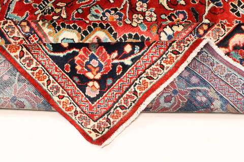 Mahal Blue Hand Knotted 112 X 147  Area Rug 250-30438 Image 10