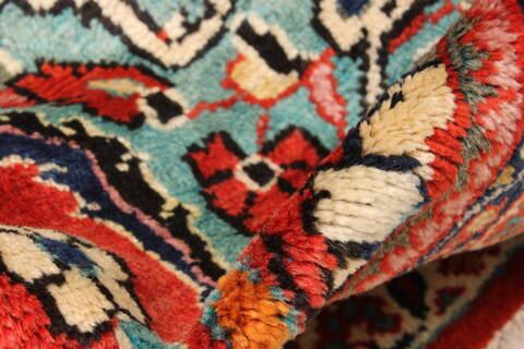 Mahal Blue Hand Knotted 112 X 147  Area Rug 250-30438 Image 4