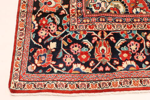 Mahal Blue Hand Knotted 112 X 147  Area Rug 250-30438 Image 5