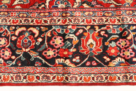 Mahal Blue Hand Knotted 112 X 147  Area Rug 250-30438 Image 7