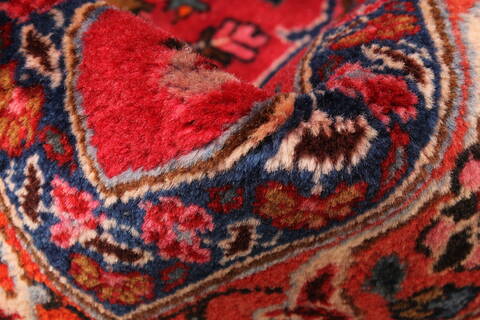 Mashad Beige Hand Knotted 1011 X 152  Area Rug 250-30440 Image 10