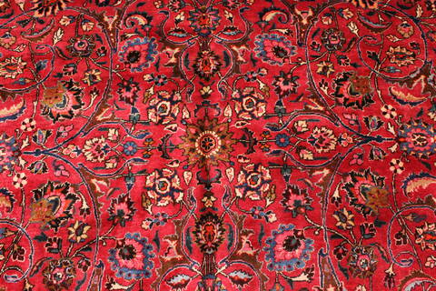 Mashad Beige Hand Knotted 1011 X 152  Area Rug 250-30440 Image 1