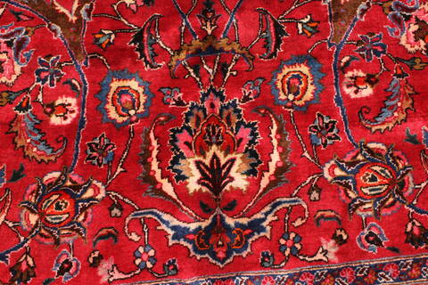 Mashad Beige Hand Knotted 1011 X 152  Area Rug 250-30440 Image 4