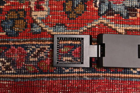 Mashad Beige Hand Knotted 1011 X 152  Area Rug 250-30440 Image 7
