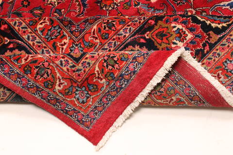 Mashad Beige Hand Knotted 1011 X 152  Area Rug 250-30440 Image 8