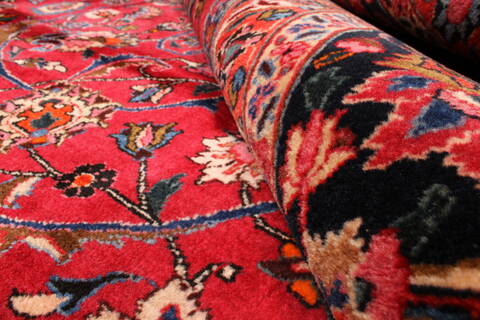 Mashad Beige Hand Knotted 1011 X 152  Area Rug 250-30440 Image 9