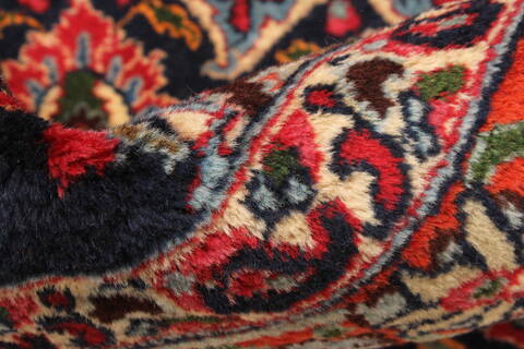 Mashad Red Hand Knotted 112 X 146  Area Rug 250-30441 Image 3