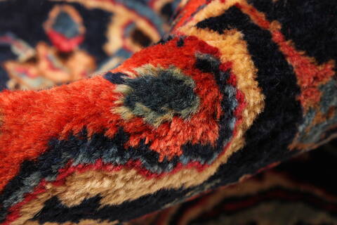 Mashad Red Hand Knotted 116 X 165  Area Rug 250-30442 Image 10