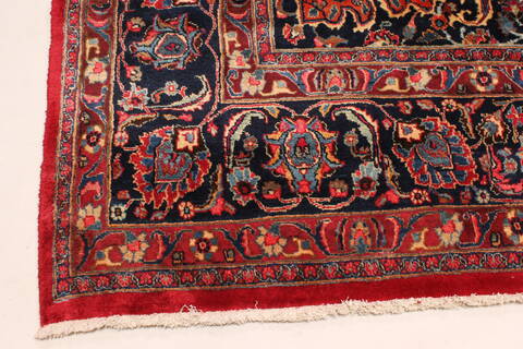 Mashad Red Hand Knotted 116 X 165  Area Rug 250-30442 Image 14