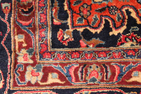 Mashad Red Hand Knotted 116 X 165  Area Rug 250-30442 Image 3