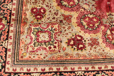 Mahal Beige Hand Knotted 110 X 180  Area Rug 250-30446 Image 11