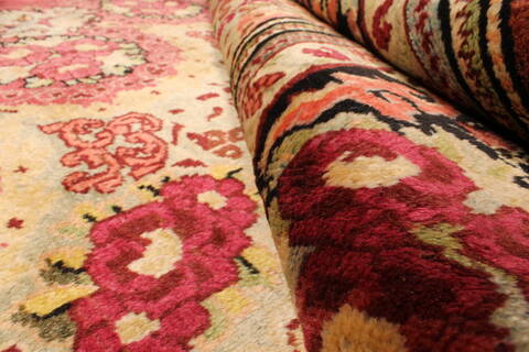 Mahal Beige Hand Knotted 110 X 180  Area Rug 250-30446 Image 3