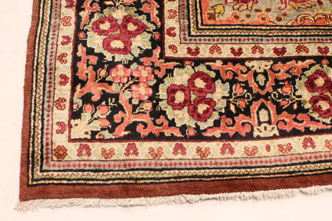 Mahal Beige Hand Knotted 110 X 180  Area Rug 250-30446 Image 7