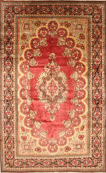 Mahal Beige Hand Knotted 110 X 180  Area Rug 250-30446 Image 0