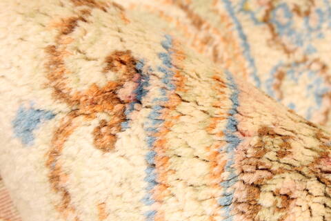 Kerman Beige Hand Knotted 90 X 201  Area Rug 250-30449 Image 10