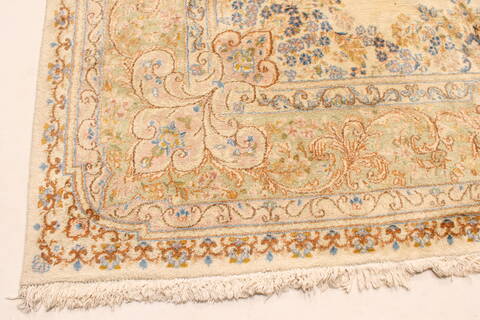 Kerman Beige Hand Knotted 90 X 201  Area Rug 250-30449 Image 11