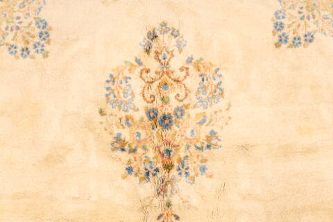 Kerman Beige Hand Knotted 90 X 201  Area Rug 250-30449 Image 2